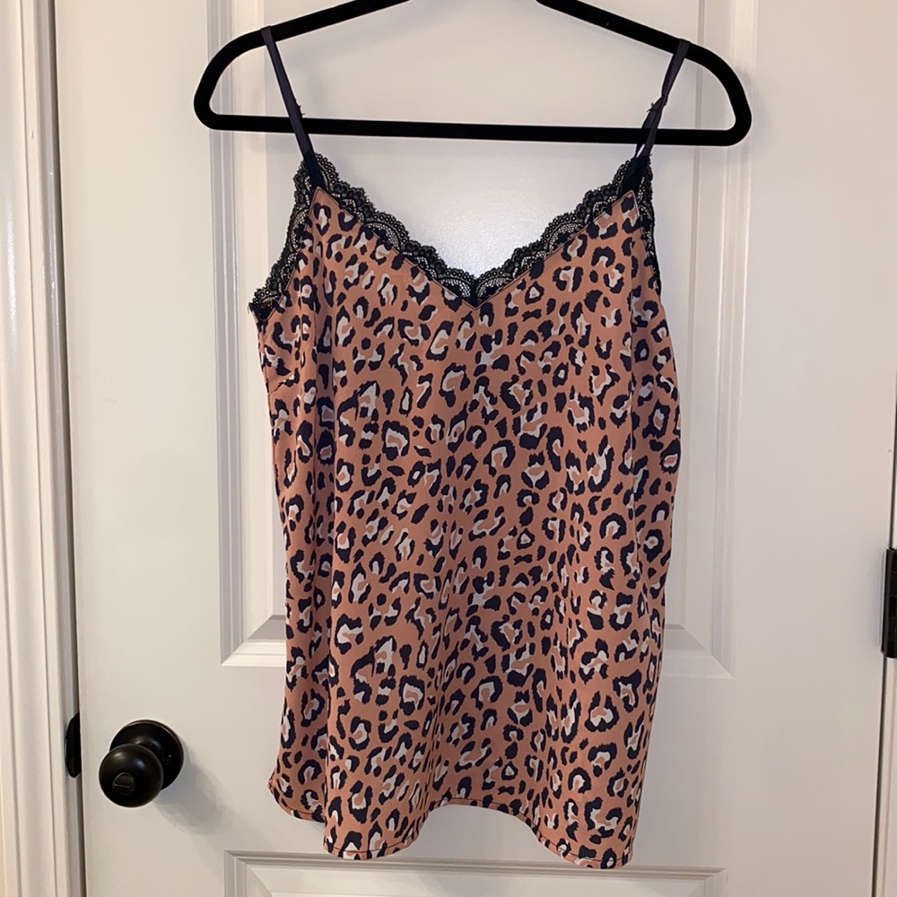 Leopard Adjustable Strap Camisole